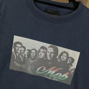 Serial Killer Sopranos Mob Vintage 90s Box Logo TV HBO Promo Skate Shirt Large